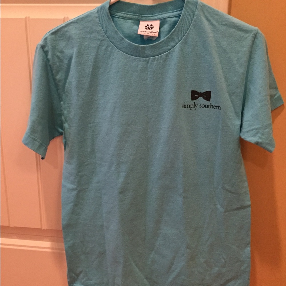 Light blue ladies simply southern tshirt